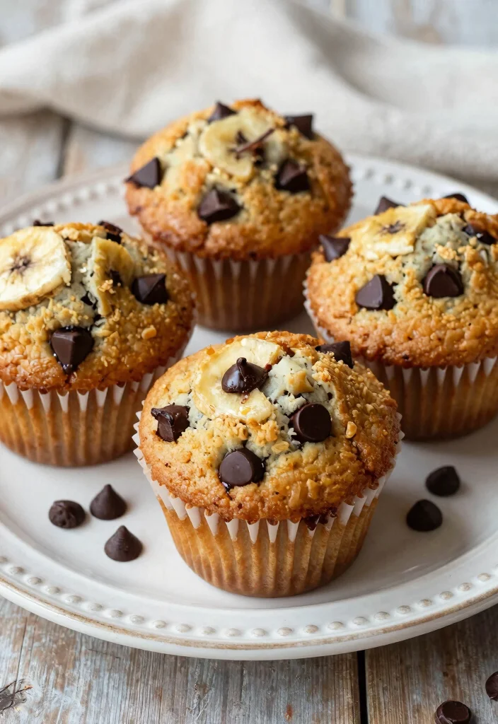 10 Healthy Banana Muffin Recipes for Easy Meal Prep 23 10 Healthy Banana Muffin Recipes for Easy Meal Prep - 3. Chocolate Chip Banana Muffins 1