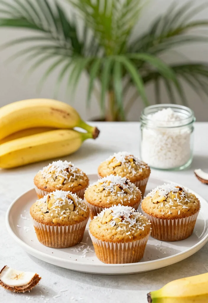 10 Healthy Banana Muffin Recipes for Easy Meal Prep 45 10 Healthy Banana Muffin Recipes for Easy Meal Prep - 5. Coconut Flour Banana Muffins 1