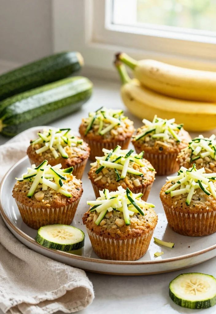 10 Healthy Banana Muffin Recipes for Easy Meal Prep 78 10 Healthy Banana Muffin Recipes for Easy Meal Prep - 8. Zucchini Banana Muffins 1