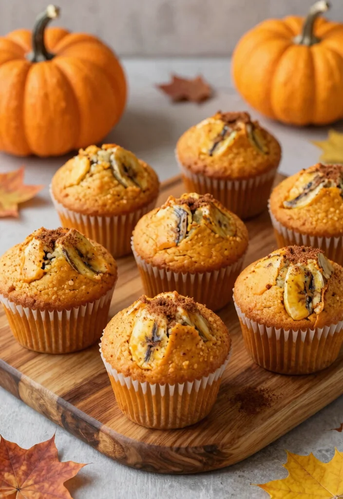 10 Healthy Banana Muffin Recipes for Easy Meal Prep 89 10 Healthy Banana Muffin Recipes for Easy Meal Prep - 9. Pumpkin Banana Muffins 1