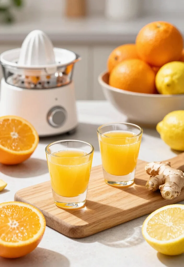 10 Healthy Juice Shot Recipes for Quick Nutrient Boosts 1. Immune Booster Citrus Shot 0