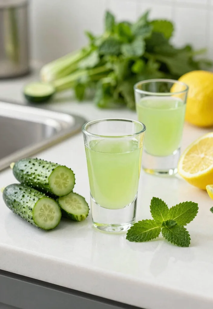 10 Healthy Juice Shot Recipes for Quick Nutrient Boosts 10. Cucumber Refreshing Shot 0