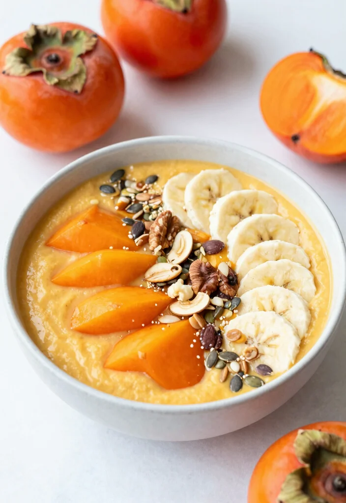 10 Healthy Persimmon Recipes for Sweet Seasonal Eating 7. Persimmon Smoothie Bowl 0