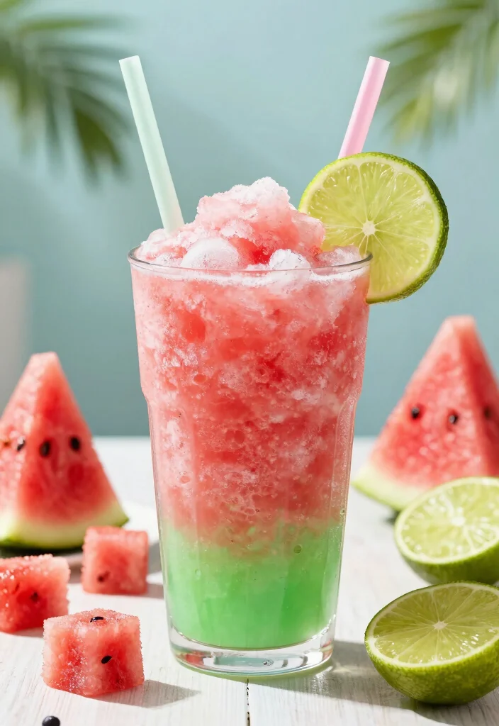 10 Healthy Watermelon Juicing Recipes for Refreshing Hydration 10. Watermelon Lime Slush 0