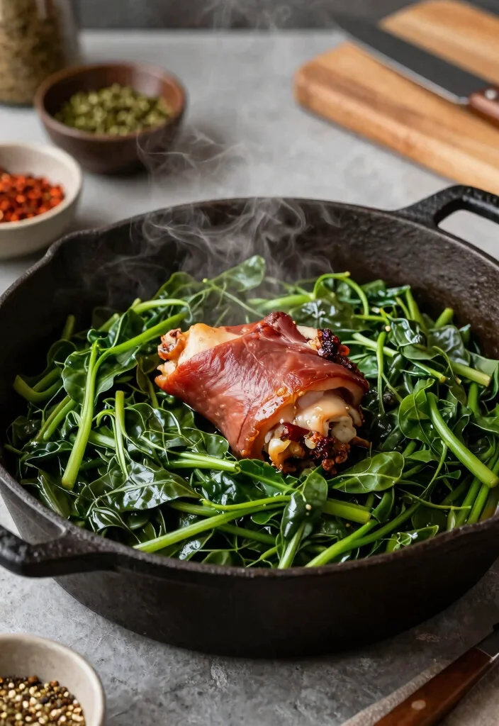 10 Joanna Gaines Dinner Recipes Inspired by Home Style Cooking 3. Southern Style Collard Greens 0