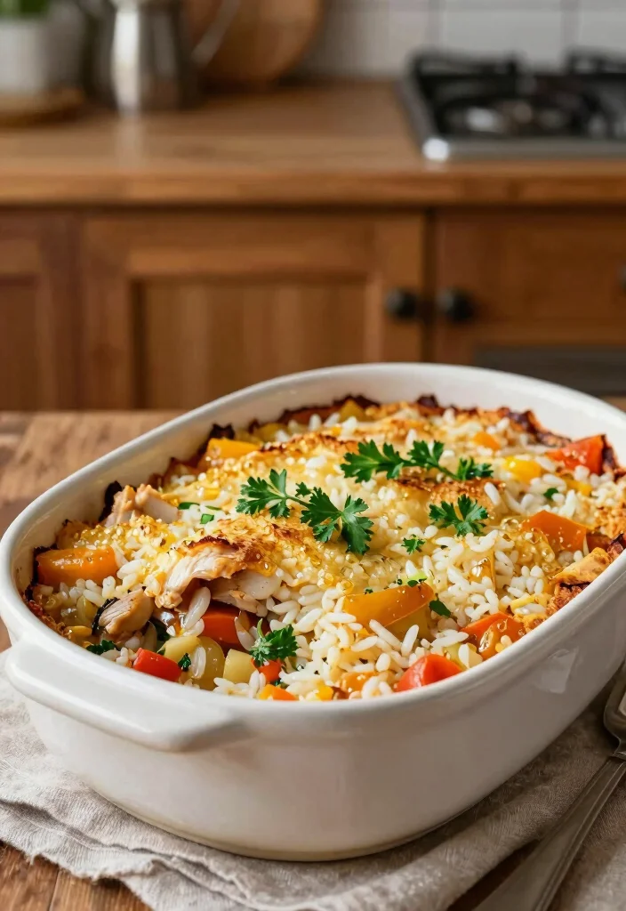 10 Joanna Gaines Dinner Recipes Inspired by Home Style Cooking 7. Chicken and Rice Casserole 0