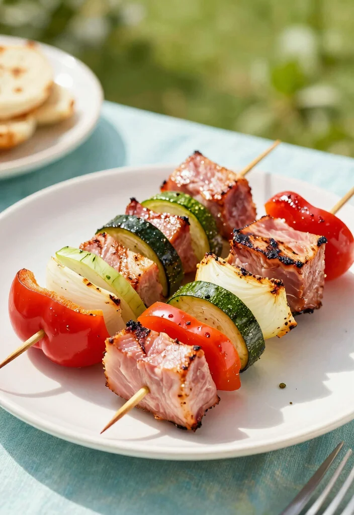 10 Keto Ham Steak Recipes for Savory Low Carb Meals 9. Ham Steak and Vegetable Skewers 0
