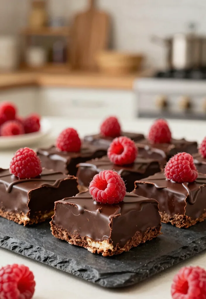 10 Keto Raspberry Recipes for Sweet Low Carb Treats 3. Keto Raspberry Chocolate Bars 0