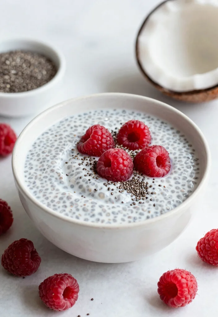 10 Keto Raspberry Recipes for Sweet Low Carb Treats 7. Raspberry Chia Seed Pudding 0