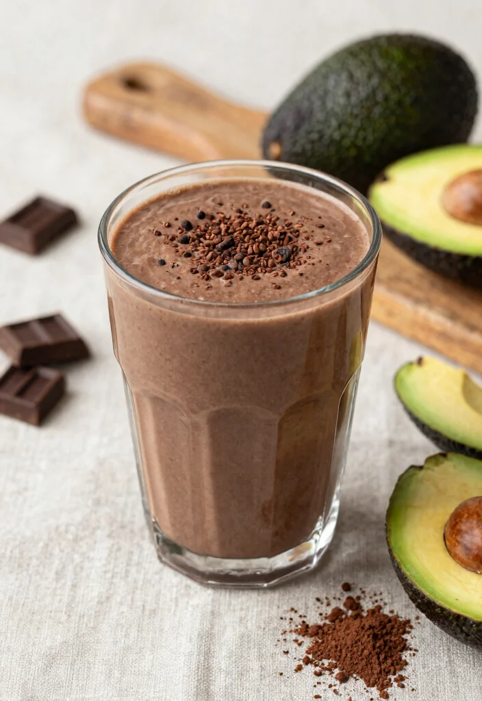 10 Raw Vegan Smoothie Recipes for Fresh Clean Fuel 8. Chocolate Avocado Smoothie 0