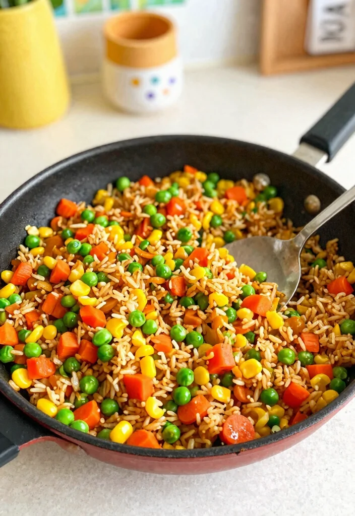 10 School Dinner Recipes for Simple Family Meals 7. Easy Veggie Fried Rice 0