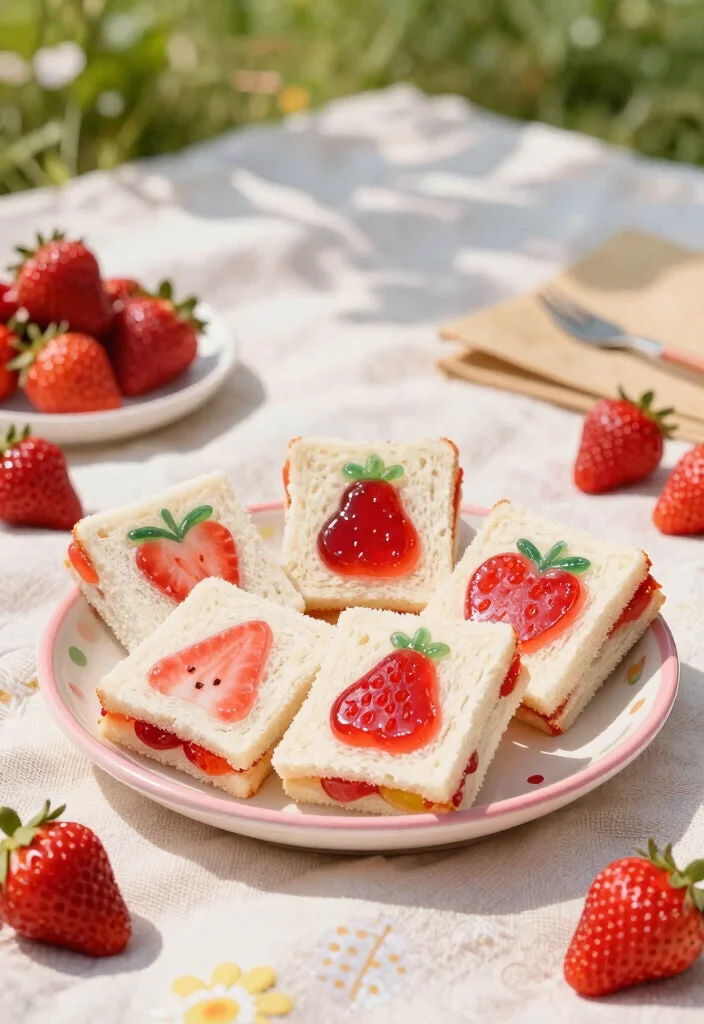10 Strawberry Jello Dessert Recipes for Light Retro Sweets 10. Strawberry Jello Sandwiches 0