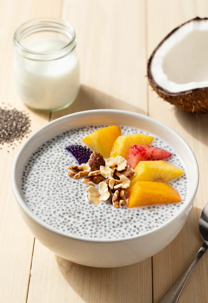 10 Vegan Ayurvedic Recipes for Balanced Plant Based Eating 8. Coconut Chia Pudding 0