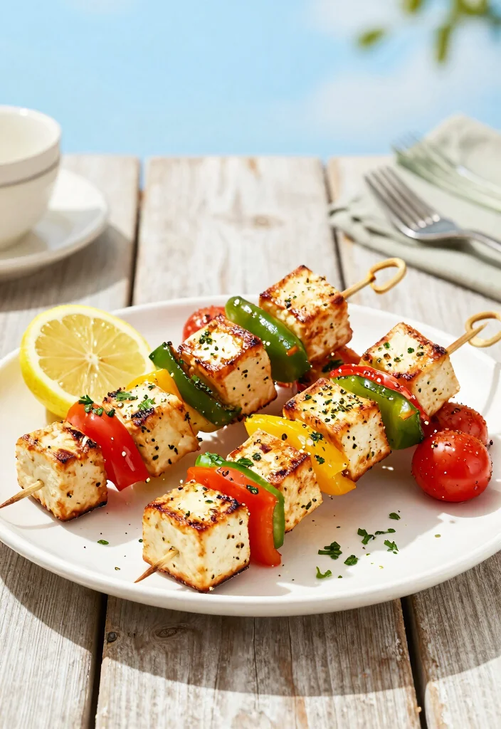 10 Vegan Kebab Recipes for Smoky Plant Based Grilling 2. Lemon Herb Tofu Kebabs 0