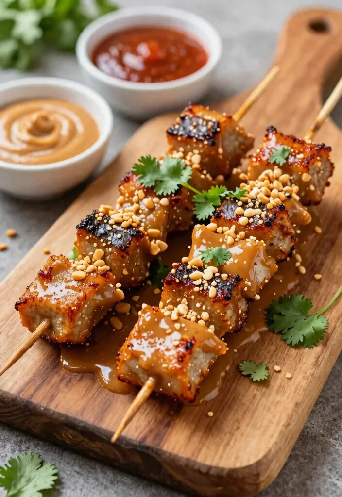 10 Vegan Kebab Recipes for Smoky Plant Based Grilling 3. Spicy Peanut Tempeh Kebabs 0
