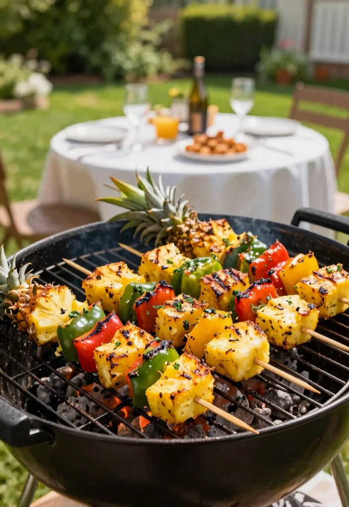 10 Vegan Kebab Recipes for Smoky Plant Based Grilling 7. Sweet and Spicy Pineapple Kebabs 0