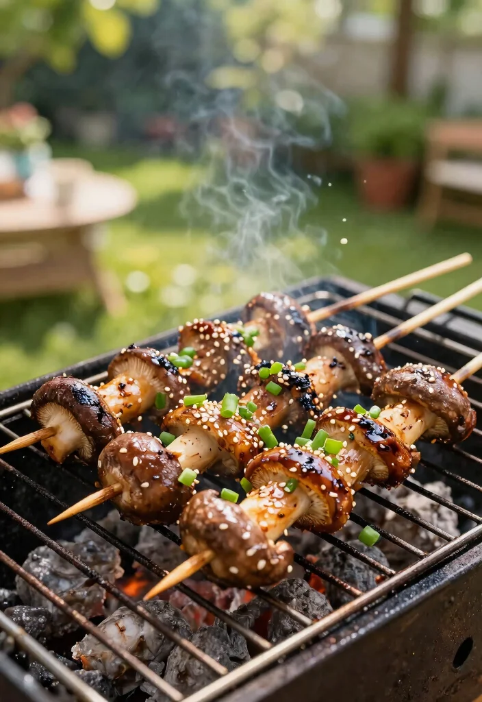 10 Vegan Kebab Recipes for Smoky Plant Based Grilling 8. Ginger Soy Mushroom Kebabs 0