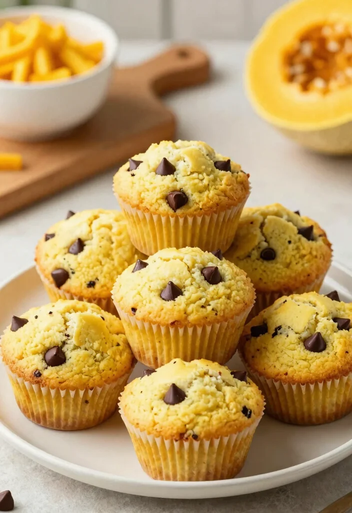 10 Yellow Squash Dessert Recipes for Naturally Sweet Bakes 3. Yellow Squash Chocolate Chip Muffins 0