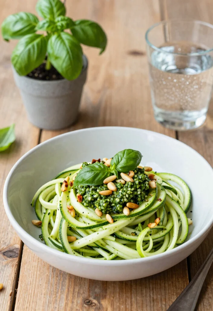 12 Celiac Friendly Dinner Recipes for Gluten Free Meals 2. Zucchini Noodles with Pesto 0