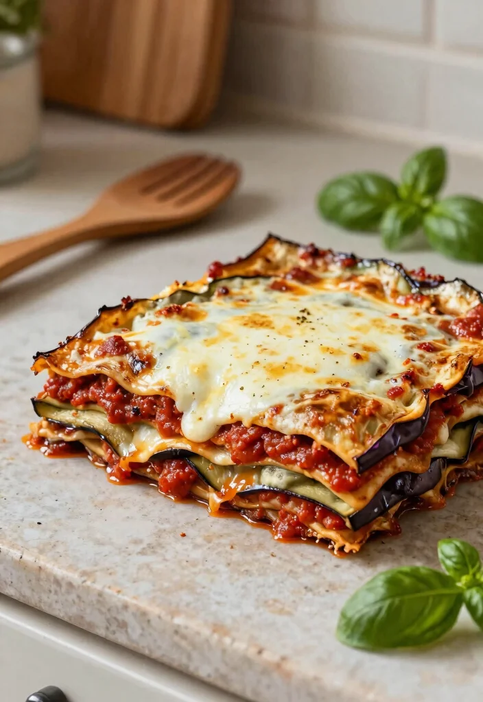 12 Healthy Clean Eating Lasagna Recipes for Lighter Comfort - 3. Eggplant Lasagna 1