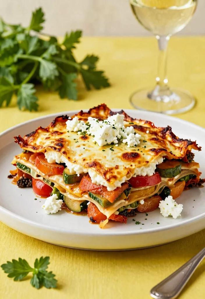 12 Healthy Clean Eating Lasagna Recipes for Lighter Comfort - 9. Mediterranean Veggie Lasagna 1
