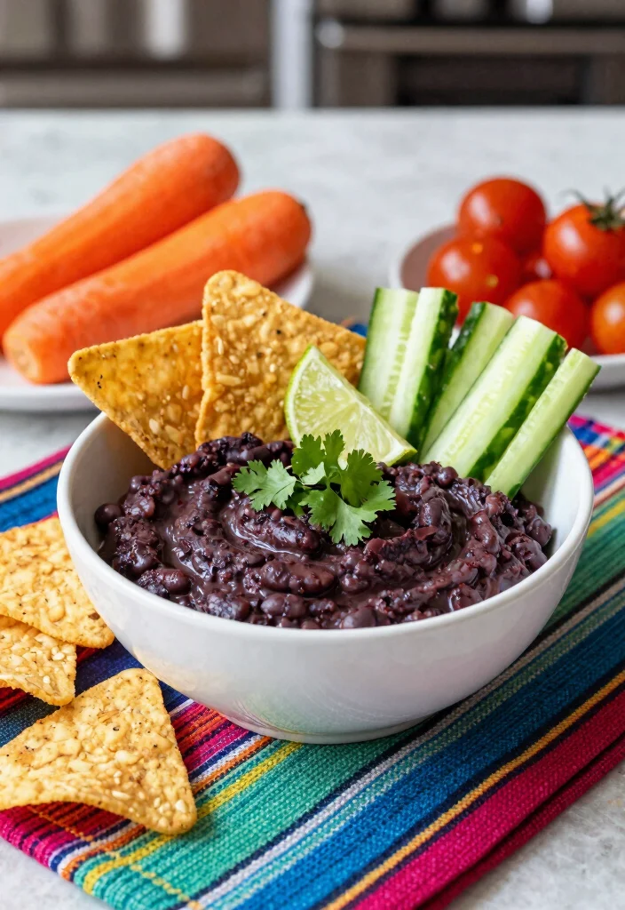 12 Healthy Dip Recipes for Easy Snacks and Sides 3. Zesty Black Bean Dip 0