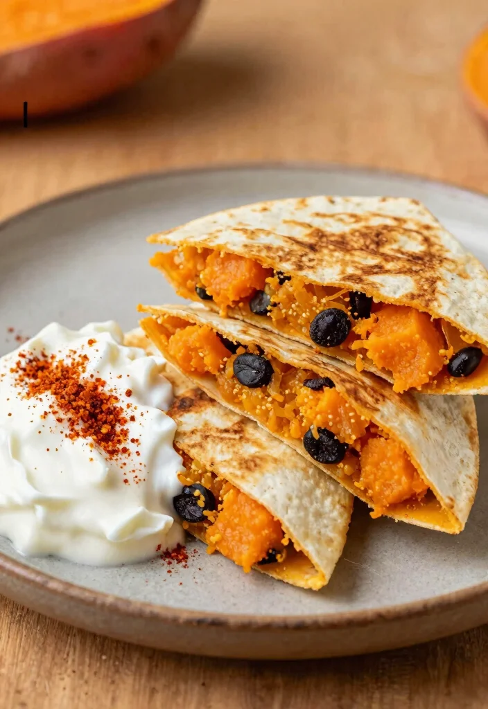 12 Healthy Quesadilla Recipes for Balanced Crispy Meals 4. Sweet Potato and Black Bean Quesadilla 0