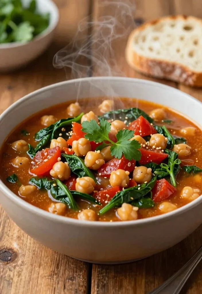 12 Lighter Dinner Recipes for Easy Weeknight Meals 5. Chickpea and Spinach Stew 0