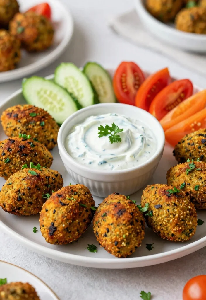 12 Lighter Dinner Recipes for Easy Weeknight Meals 9. Baked Falafel with Tzatziki 0
