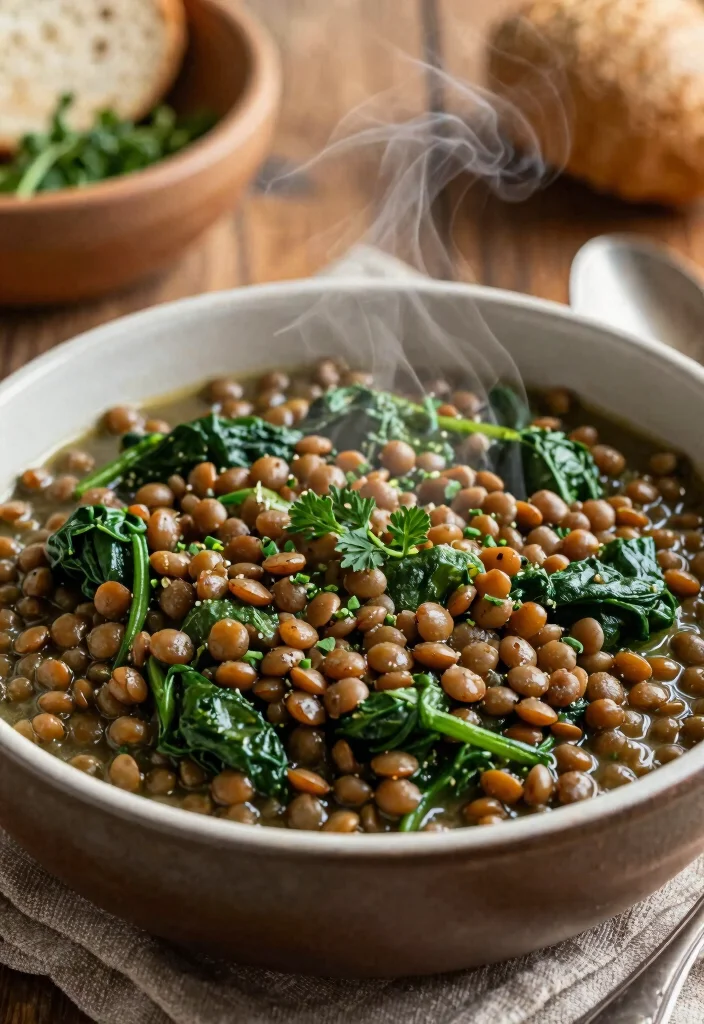 12 Middle Eastern Dinner Recipes with Bold Aromatic Flavor 3. Lentil and Spinach Stew 0