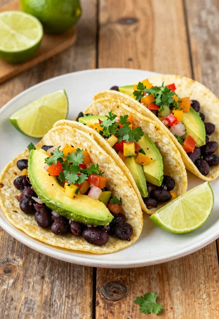 12 No Oven Dinner Recipes for Hot Weather Cooking 8. Spicy Black Bean Tacos 0