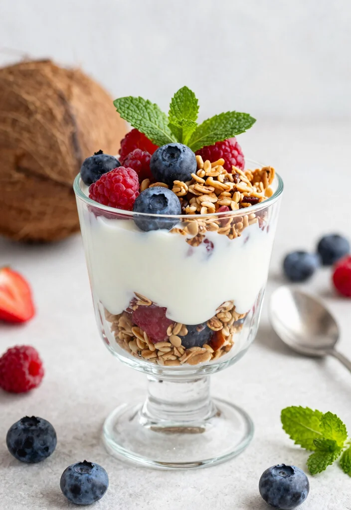 12 Vegan Coconut Recipes for Rich Dairy Free Flavor 11. Coconut Yogurt Parfait 0